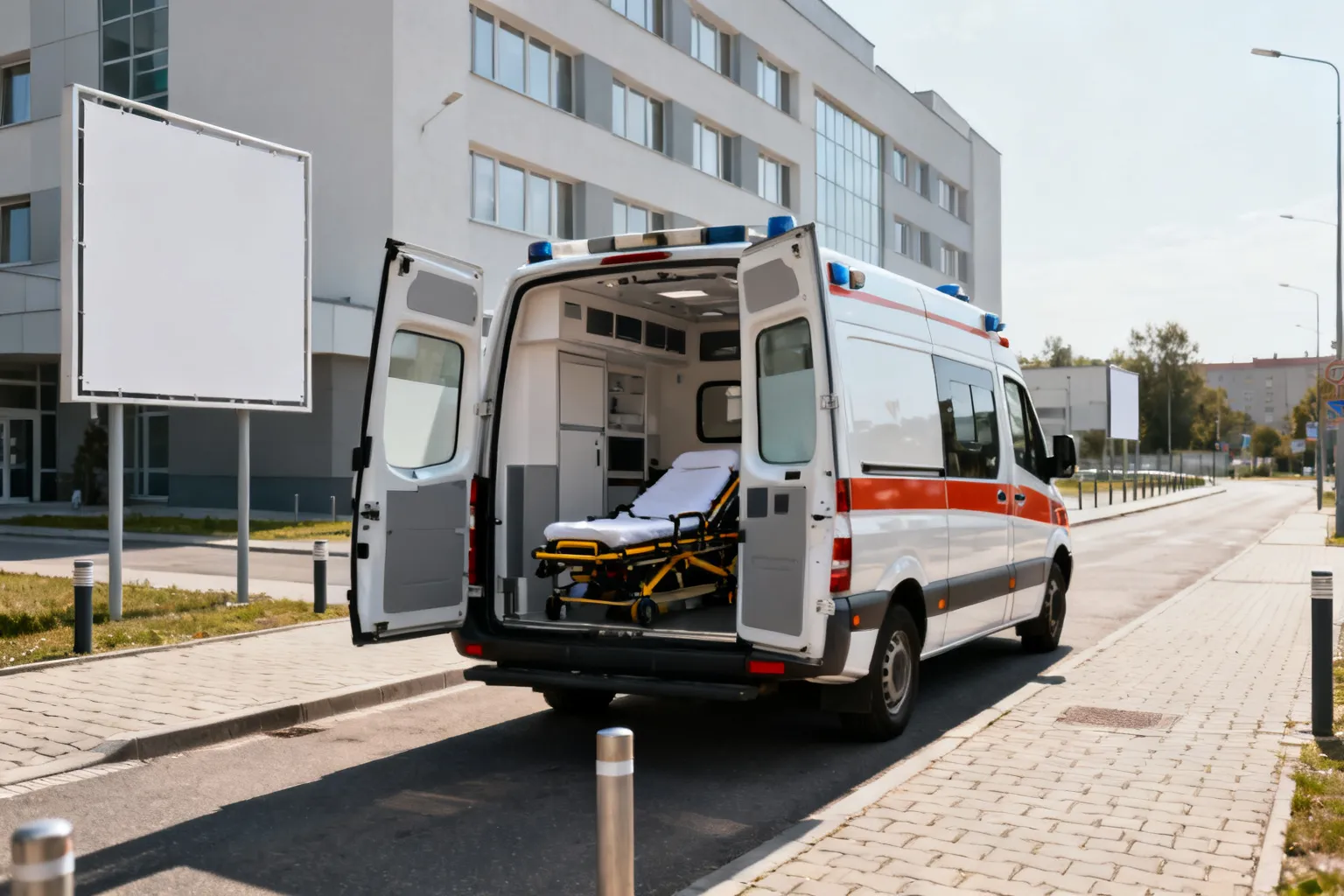 Dachowanie na DK86 w Katowicach — jeden pasażer przewieziony do szpitala
