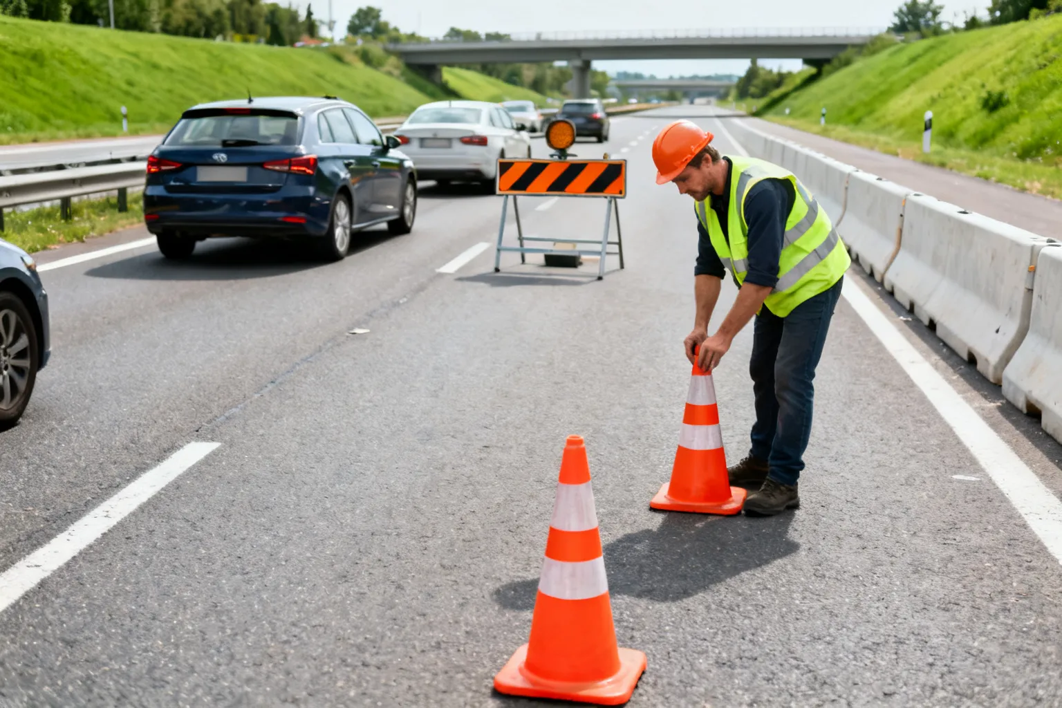 Pławniowice A4 utrudnienia — zamknięty prawy pas w kierunku Wrocławia