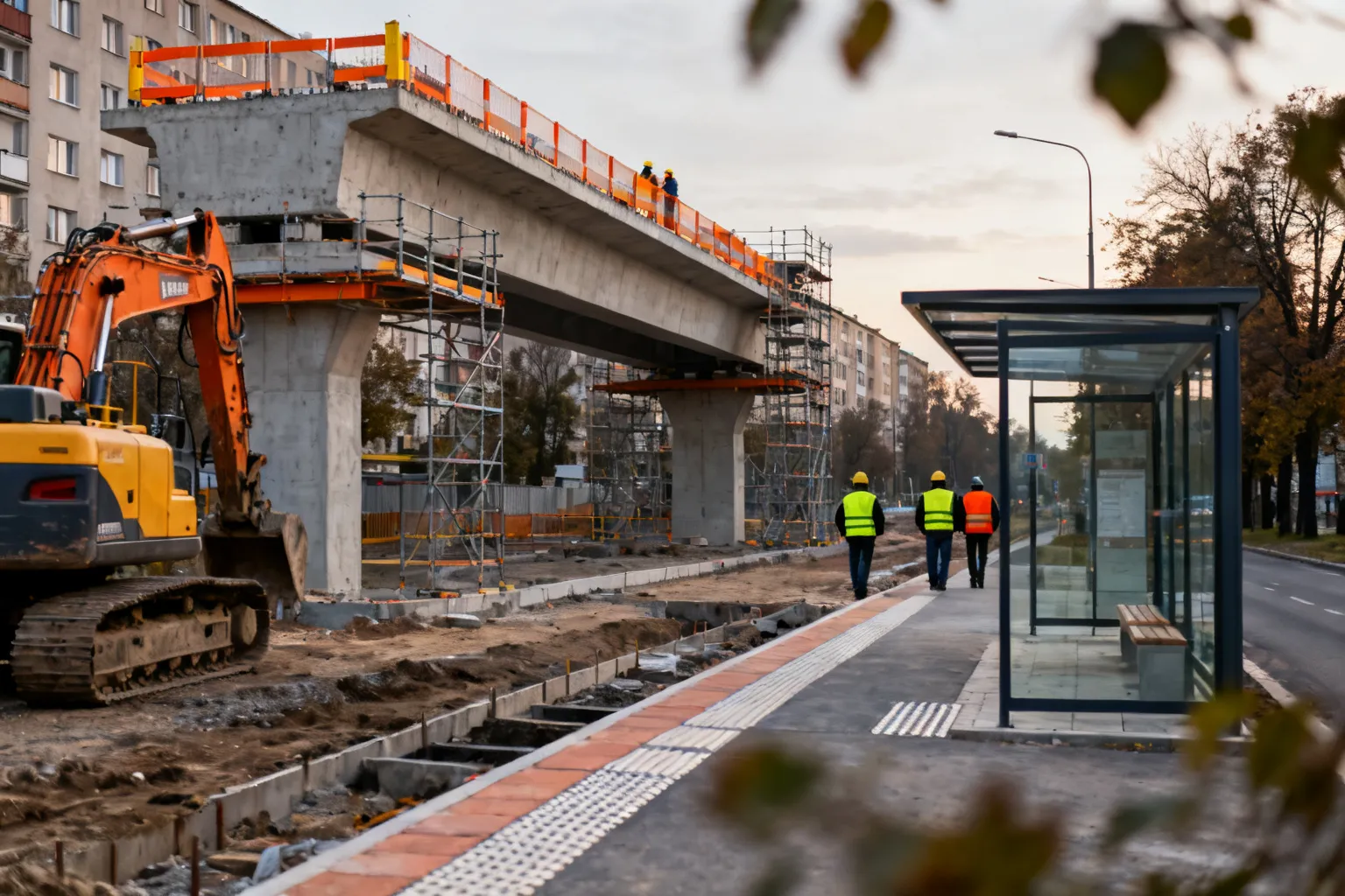 Przebudowa wiaduktu Lwowska Katowice — prace w Szopienicach i modernizacja przystanku