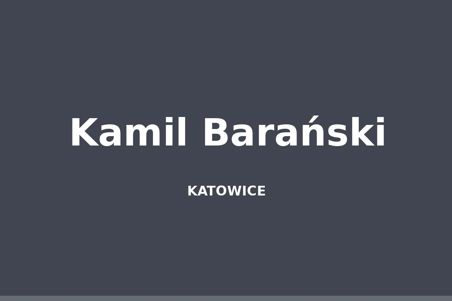 Kamil Barański (muzyk)