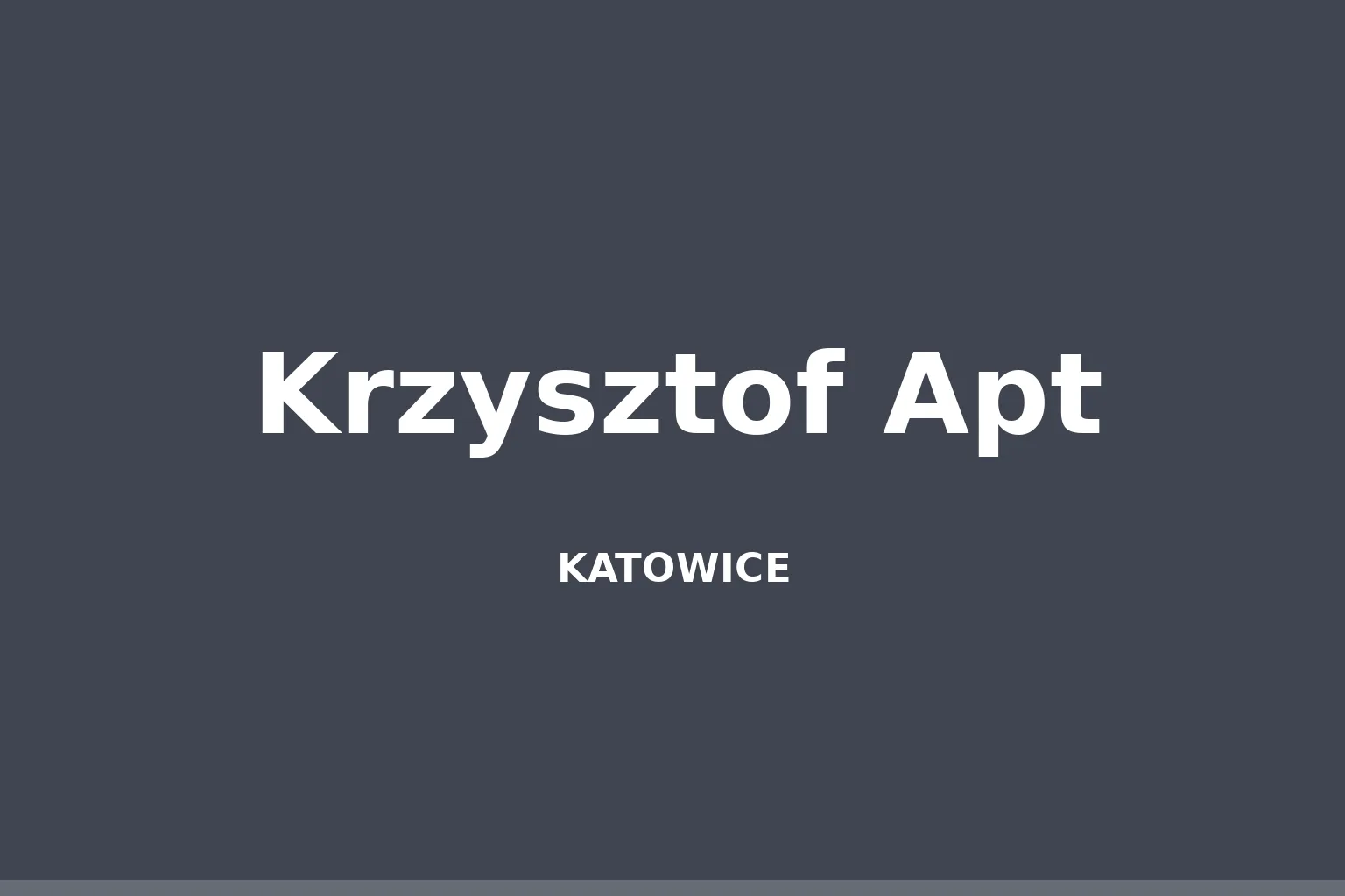 Krzysztof Apt