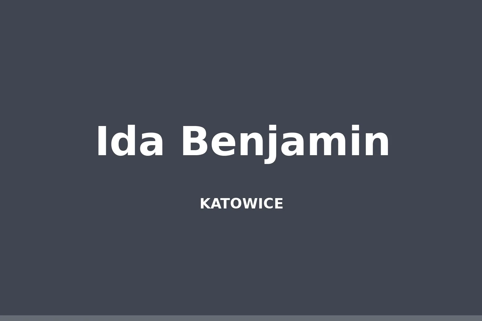 Ida Benjamin