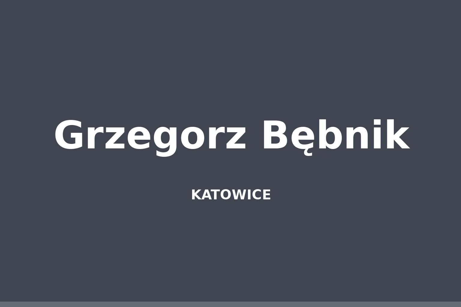 Grzegorz Bębnik